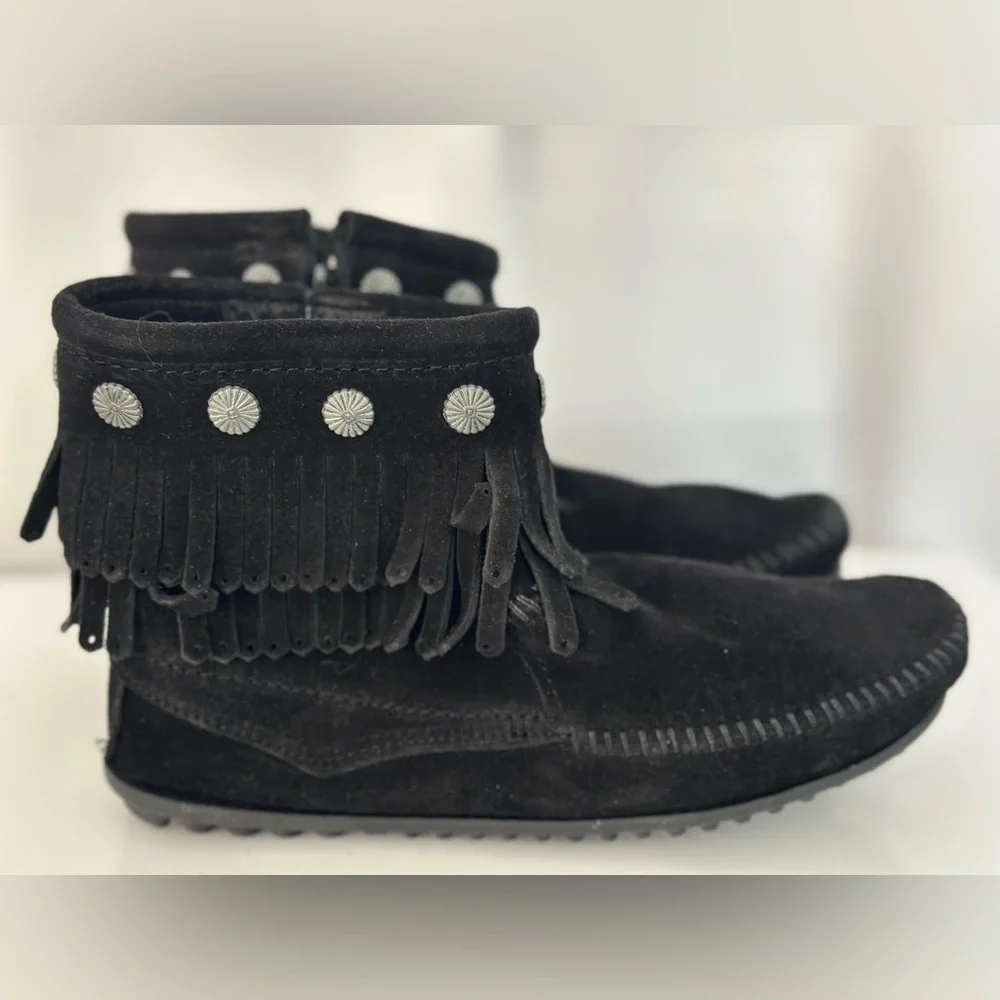 Minnetonka High Top Side Zip Boot (SH103)